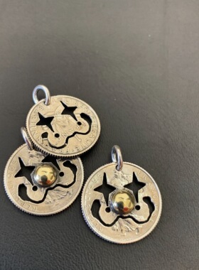 不同黑暗马戏团摩根币纯银吊坠