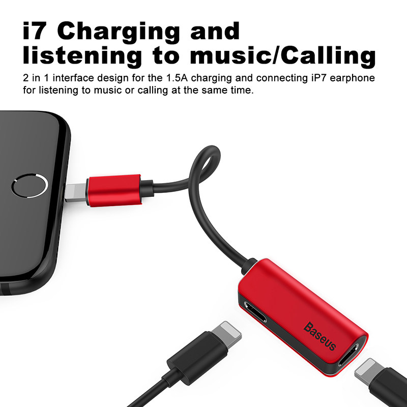 倍思适用于苹果x耳机转接头iphone8plus二合一充电听歌7p转换器XR,淘宝优惠券,粉丝福利购,淘宝优惠卷