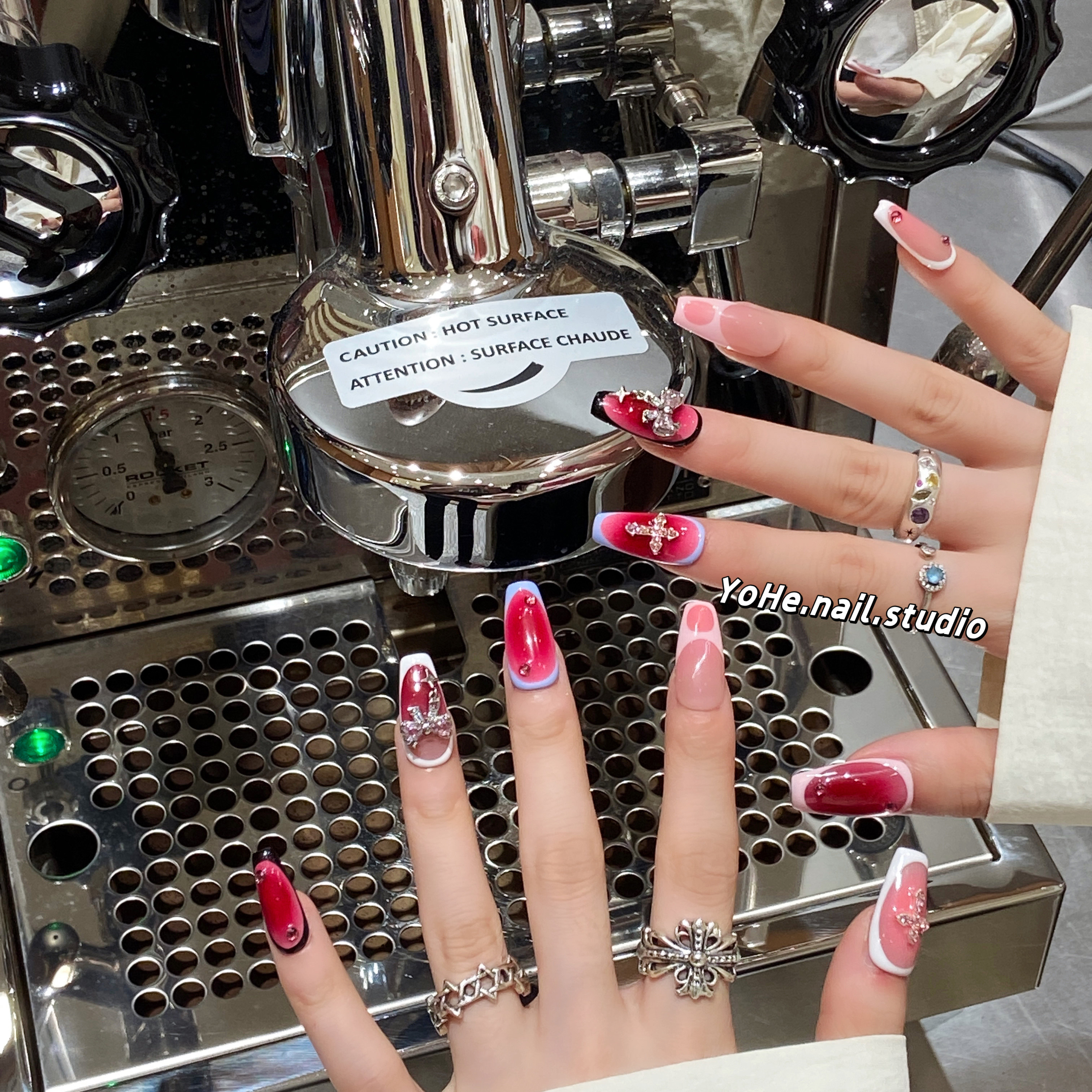 宥荷Studio 柏林少女小众ins风穿戴甲美甲定制假指甲手工定制短甲,淘宝优惠券,粉丝福利购,淘宝优惠卷