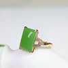 Fashion trendy Hetian jade gold inlaid hand jewelry for mom