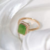 Fashion trendy Hetian jade gold inlaid jade gift for wife