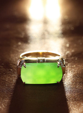 原创设计翡翠金镶玉送老婆礼物