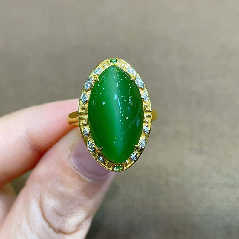 Fashion trendy Hetian jade gold inlaid jade gift for wife
