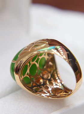 原创设计翡翠金镶玉送爸爸礼物