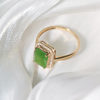 Fashion trendy Hetian jade gold inlaid jade gift for wife