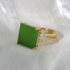 Fashion trendy Hetian jade gold inlaid jade gift for wife