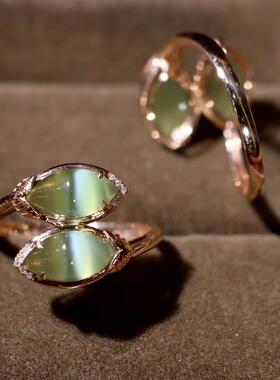 原创设计翡翠金镶玉手饰送妈妈中