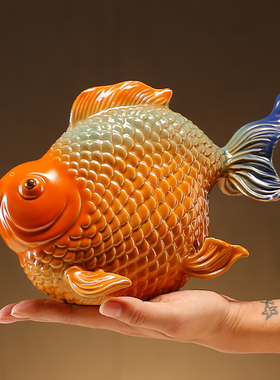 状元陶瓷摆设国潮办公桌面摆件