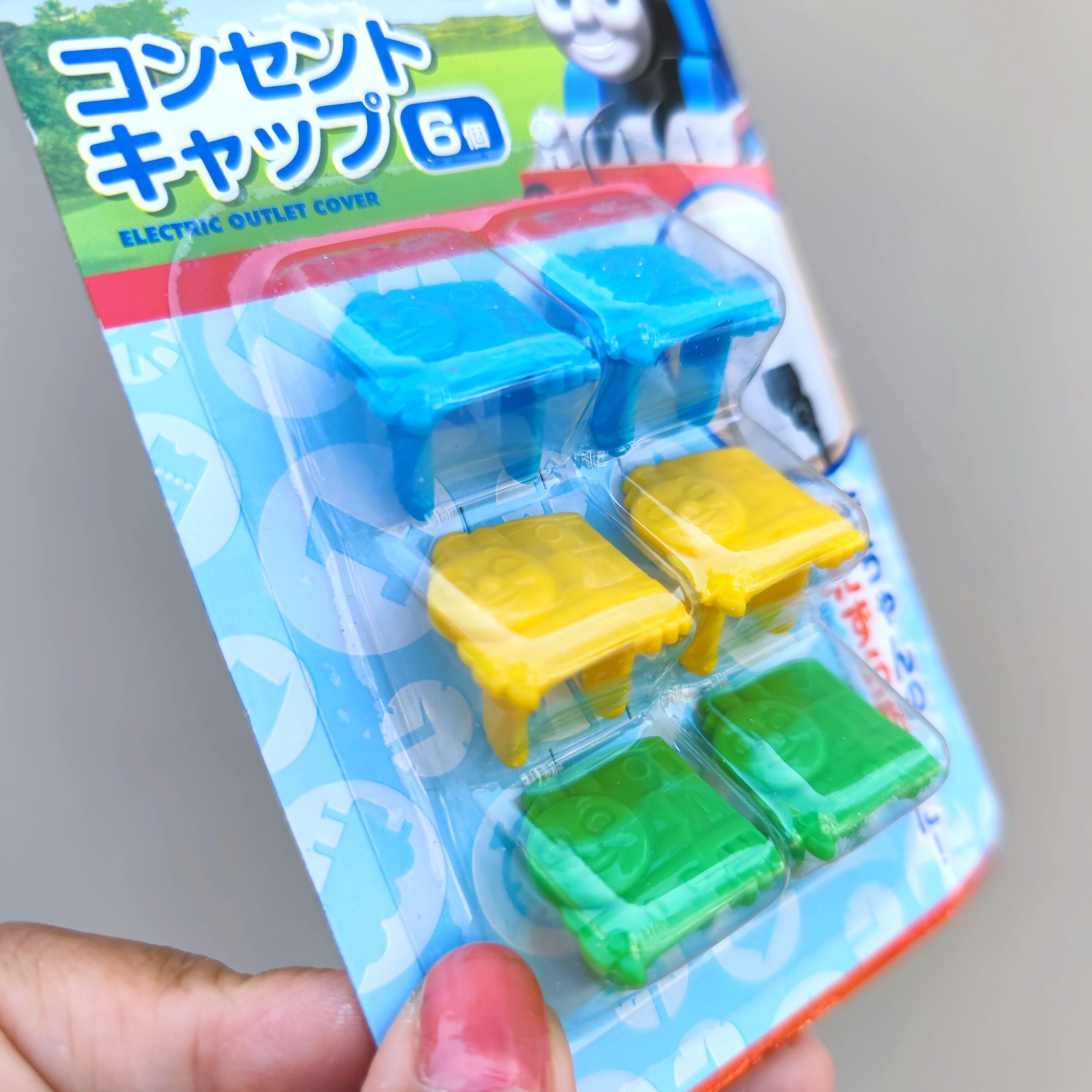 出口日本 托马斯家的圆单防触电儿童安全插座保护套 婴童保护用品