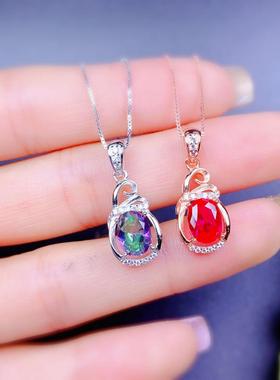 女纯银时尚小巧百搭款吊坠空托