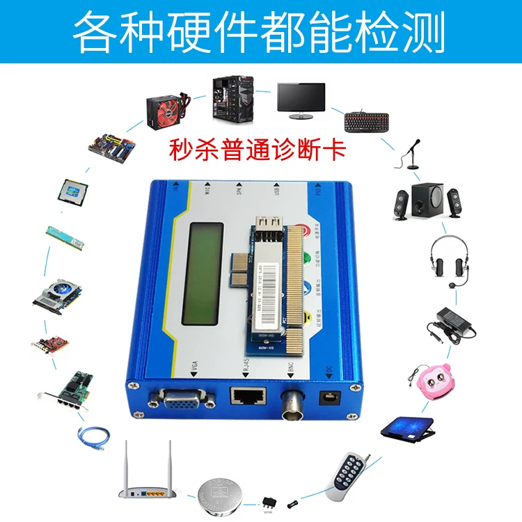 PCIE Chinese Diagnostic Card High Star Electronics GX007 Multi -function Universal Computer Fault Maintenance Testing Diagnostics
