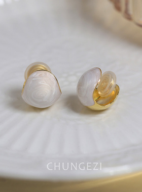 复古高贵耳夹显气质优雅耳饰