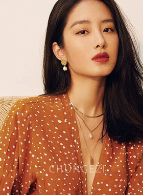 欧美风双层叠戴高品质项链女