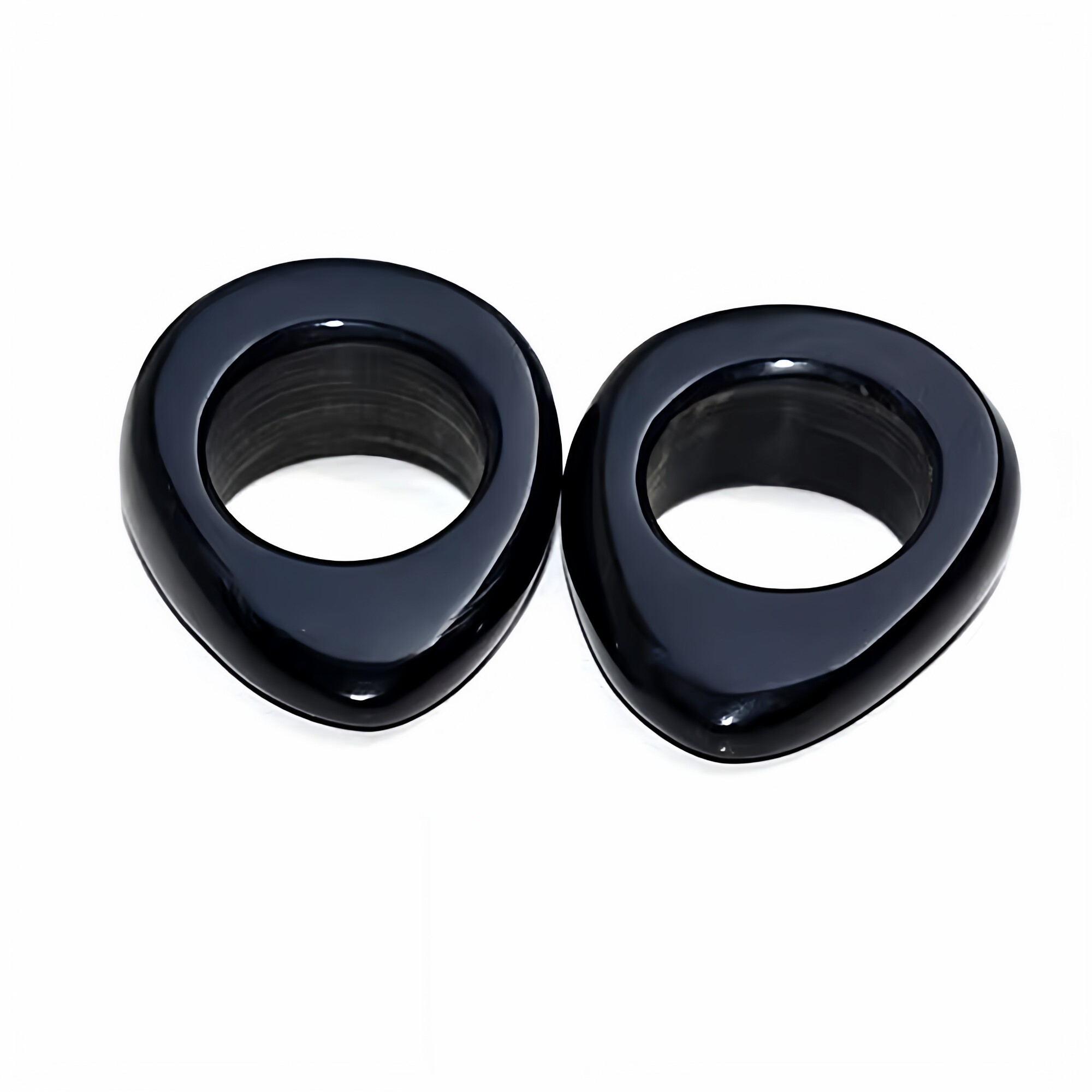 Black buffalo horn natural material ring foot massager