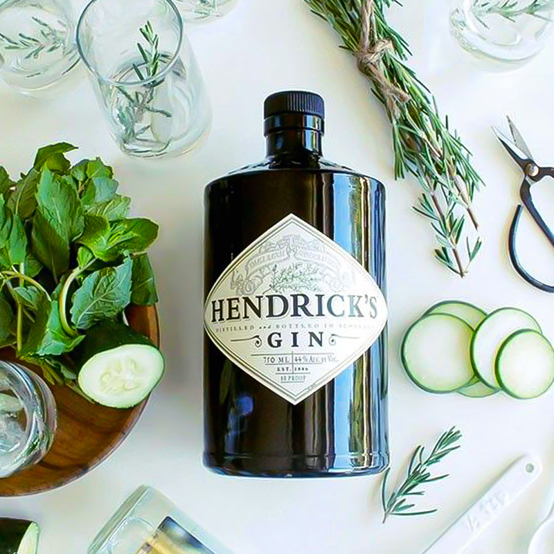 洋酒亨利爵士金酒Hendricks Gin苏格兰原装高级杜松子酒琴酒毡酒 - 图0