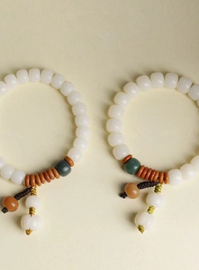 女款白玉菩提清新文艺手链