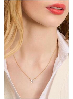 代购kate spade女士项链优雅精致时尚简约白色多色金属链