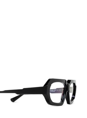 代购Kuboraum女士眼镜清晰视野防滑鼻托轻盈佩戴抗压结构黑色矩形