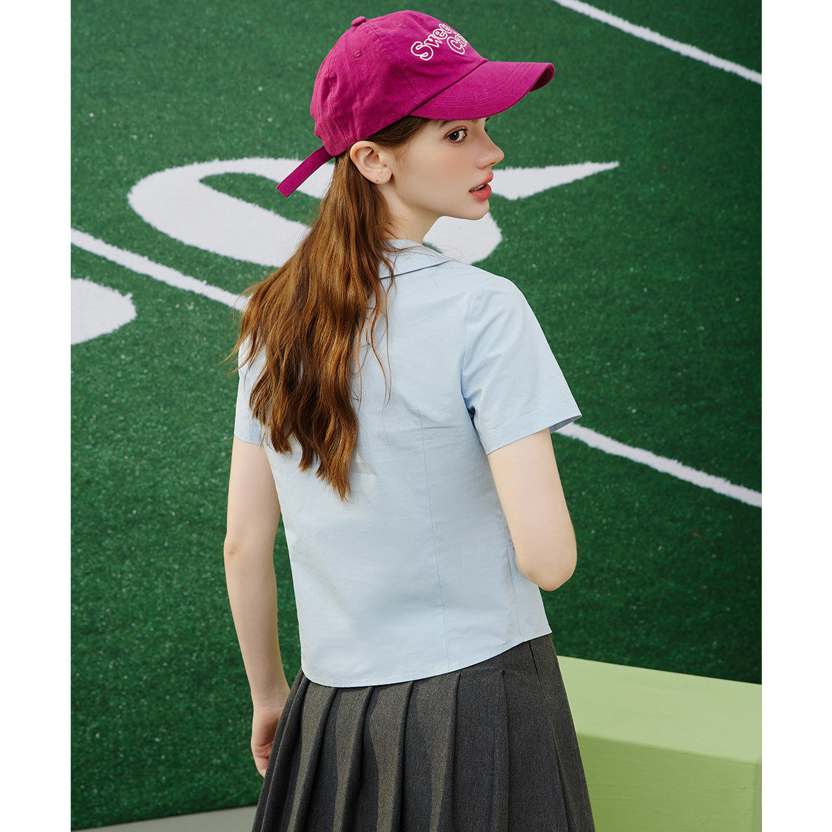 a02【纯棉】复古多巴胺娃娃领小个子女式衬衫夏季千禧风,淘宝优惠券,粉丝福利购,淘宝优惠卷