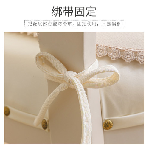 法式高档复古美式四季马蹄形定做U型防滑椅子椅子坐垫屁垫餐椅垫 - 图0