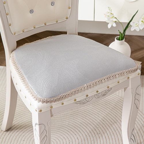 高档餐椅垫美式欧式防滑椅座垫坐垫凳垫四季通用马蹄形餐椅垫定做 - 图0
