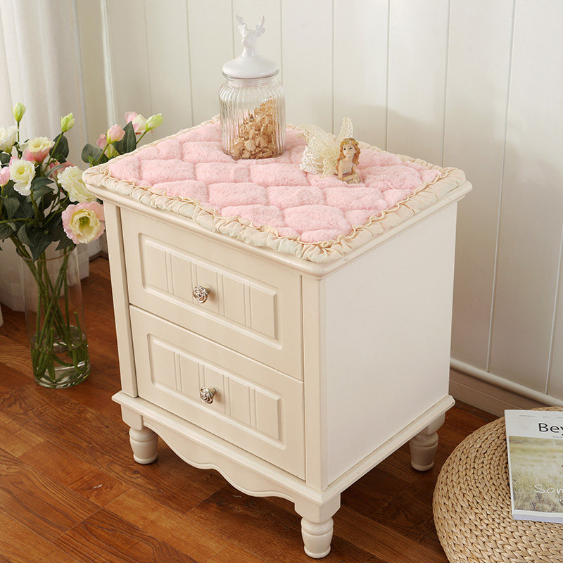 Bedside Table Cover Cloth Small Square Scarf Simple European Style Bedroom Bedside Table Cloth Cover Fabric Coffee Table Table Cloth Dustproof