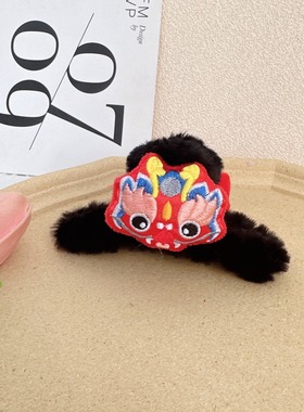 2024头饰回元毛绒龙饰品