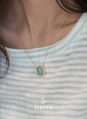 法式复古精致纯银项链