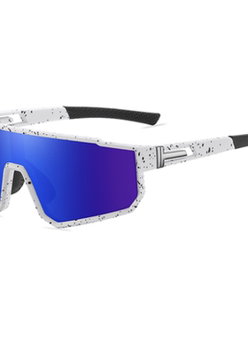 2024新款运动墨镜男款复古偏光骑行眼镜户外骑公路车防风太阳镜女