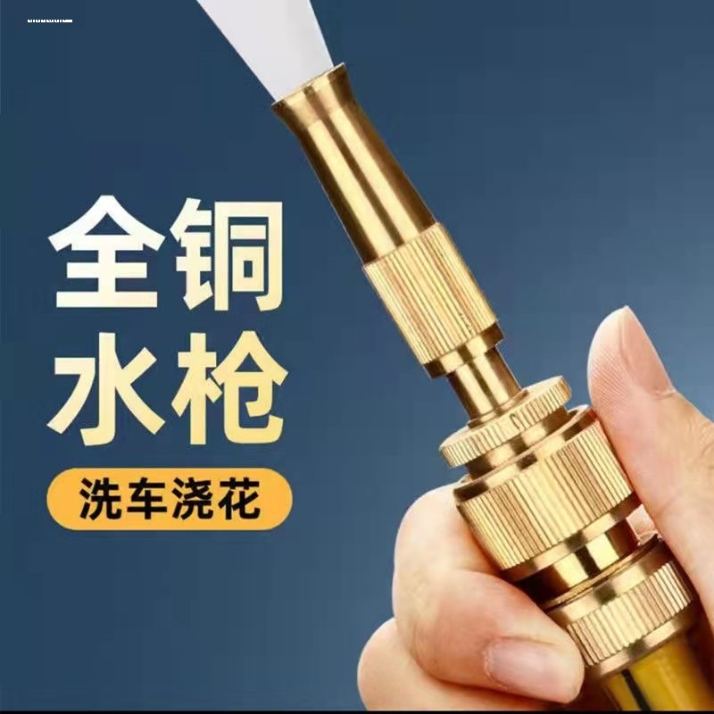 全铜直喷水枪高压多功能洗车神器可调节的汽车冲洗器家用浇花喷头 - 图3