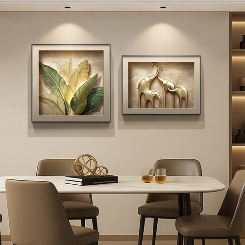 家大业大现代轻奢卧室床头装饰画新款房间主卧挂画高级感餐厅壁画 - 图1