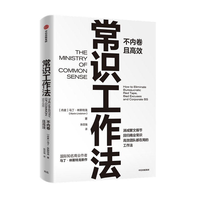常识工作法 马丁林斯特龙著 包邮 商业财富 高效不内卷的工作法 消减繁文缛节 回归商业常识 中信出版社图书 正版