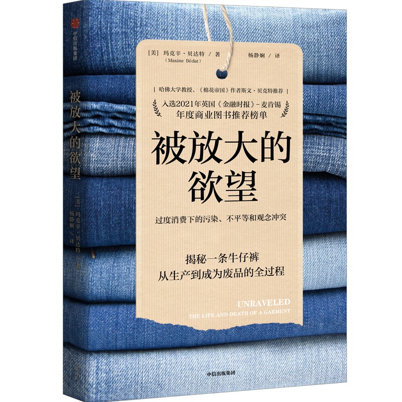 被放大的欲望 一条牛仔裤所折射的过度消费 玛克辛贝达特著 入选2021年英国 金融时报 麦肯锡年度商业图书推荐榜单 中信出版社图书 - 图0