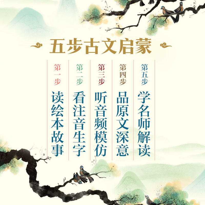 【5岁以上】跟着绘本学古文1-4辑 白居易等著 洋洋兔改编 古文从此不陌生 好看好记又好懂 中信出版社图书 正版 - 图3