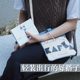 Canvas crossbody bag for accompanying books