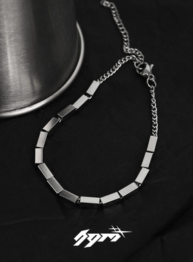 小方块钛钢手链钛钢简单