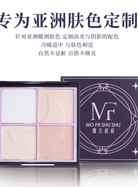 魔法叔叔四色哑光高光盘cos提亮