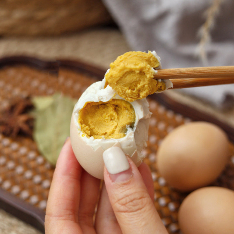 食味的初相麻酱鸡蛋金沙即食松沙软糯腌制熟鸡蛋营养丰富口感好