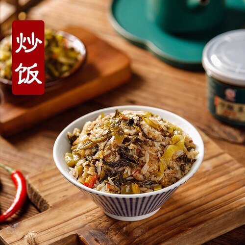 烽泰潮汕炒酸菜250gx4罐香辣原味佐餐下饭农家酸辣爽口拌饭菜咸菜 - 图1