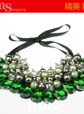 女士项链女 花 项链 套 假领子项链 连衣裙配饰 假领