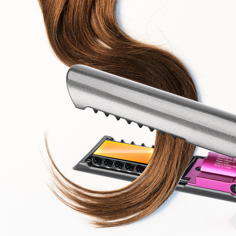 USB Charge Wireless Hair Curler Styler 无线充电直发器卷发棒 - 图3