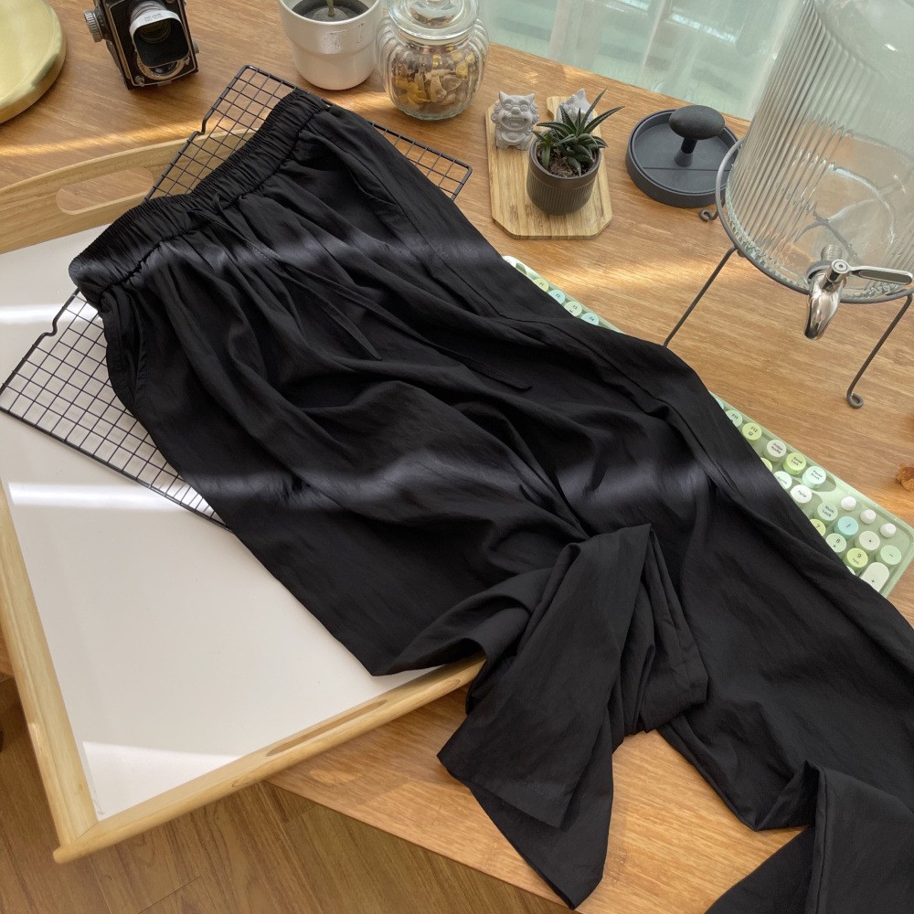 小个子裤子xs150褶皱阔腿裤女夏天丝垂垂凉凉裤网红145休闲直筒裤,淘宝优惠券,粉丝福利购,淘宝优惠卷