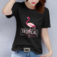Pure cotton printed short sleeve white t-shirt printing