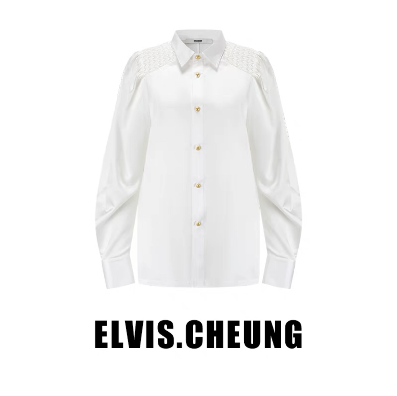 SEGU | ELVIS.CHEUNG24SS春夏肩部打揽衬衫百搭白衬衫气质通勤 - 图3