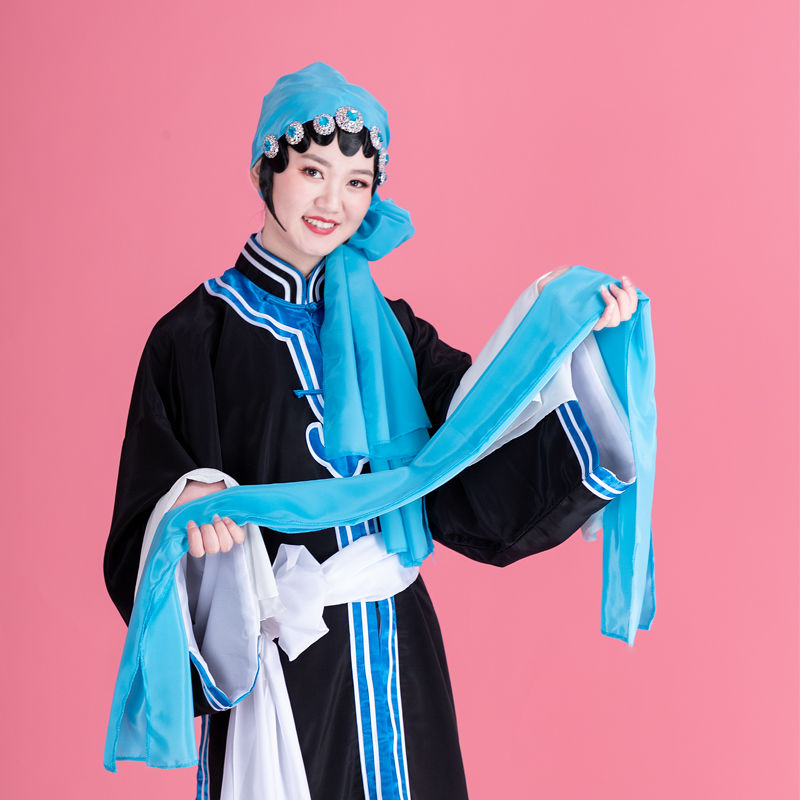 秦香莲方戏曲戏服头巾戏剧服装用品老旦头饰配件令条头条包头巾子