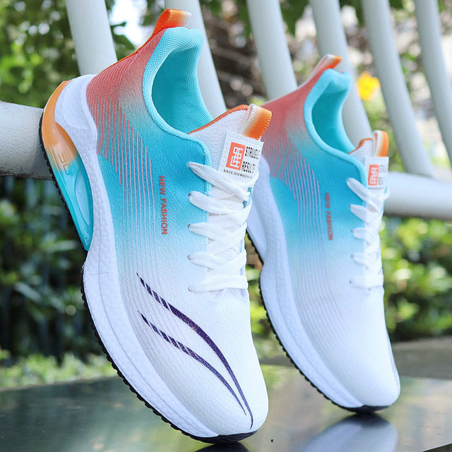 Men's shoes 2025 new breathable sports shoes Spring and autumn mesh running shoes Teenage soft sole versatile dad shoes men's shoes