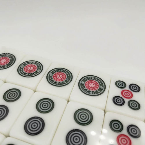 正品雀友麻将竹丝小鸟LOGO麻将棋牌配件四口麻将机正磁实心麻将牌 - 图1