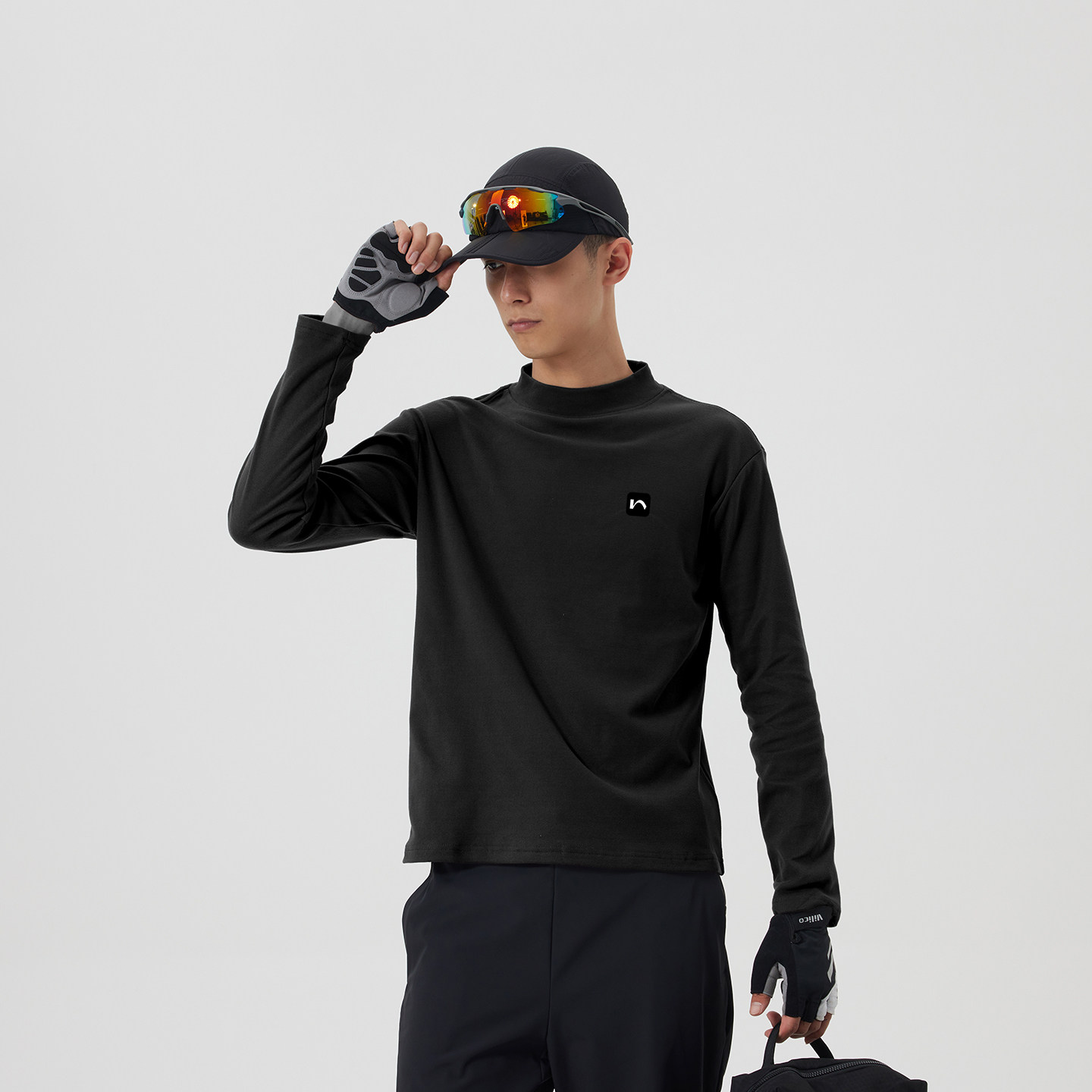 2025新款户外运动T恤男长袖双面德绒打底衫百塔秋冬上衣防静电,淘宝优惠券,粉丝福利购,淘宝优惠卷