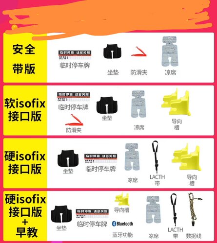 汽车用儿童安全座椅简易便携式折叠车载9个月-12岁4宝宝婴儿坐椅 - 图2