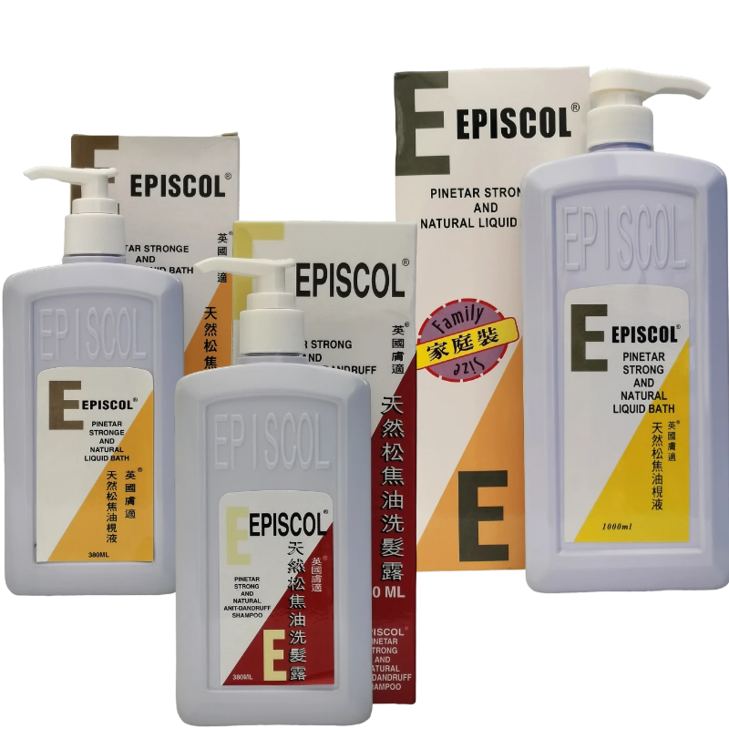 英国EPISCOL肤适松焦油洗发露380ML祛头皮防头油过多松焦油沐浴露,淘宝优惠券,粉丝福利购,淘宝优惠卷